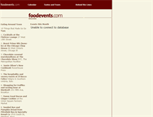 Tablet Screenshot of foodevents.com